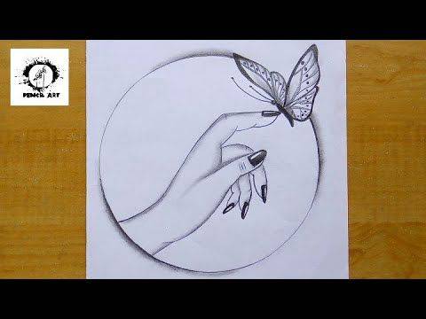 Aesthetic Butterfly Drawing Easy