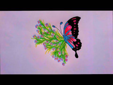 Butterfly Drawing Garden