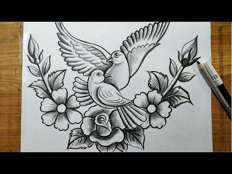 3 Birds Drawing