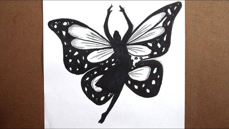 Butterflies Flying Drawing