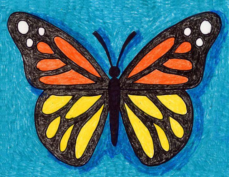 Butterfly Drawing Decoration