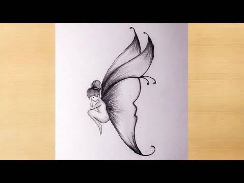 Beautiful Butterfly Sketch