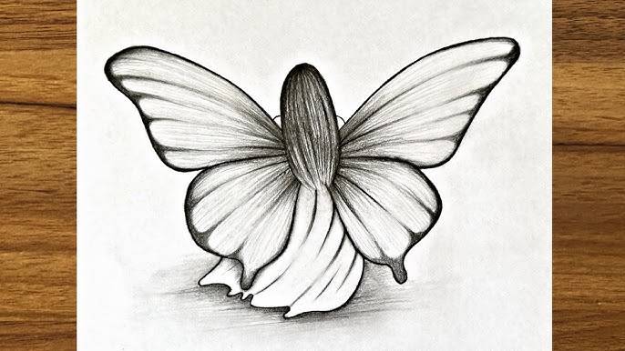 Butterfly Drawing Easy Step By Step