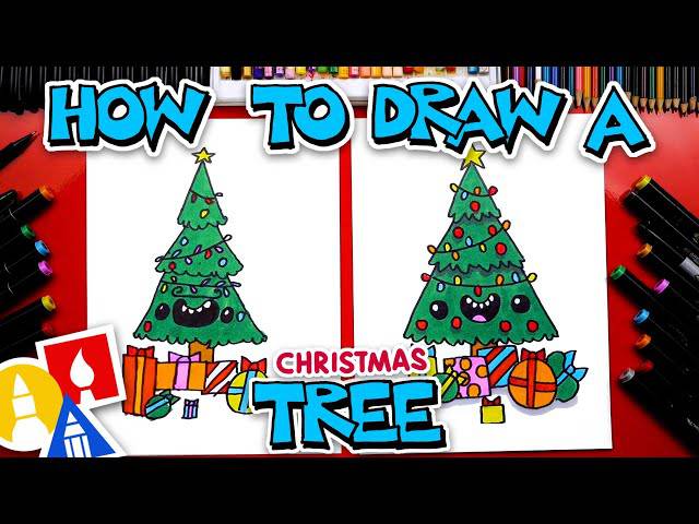 A Christmas Tree Drawing