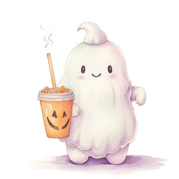 A Drawing Of A Ghost