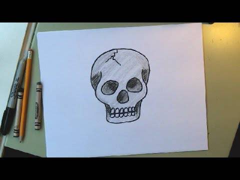 Angry Skull Drawing