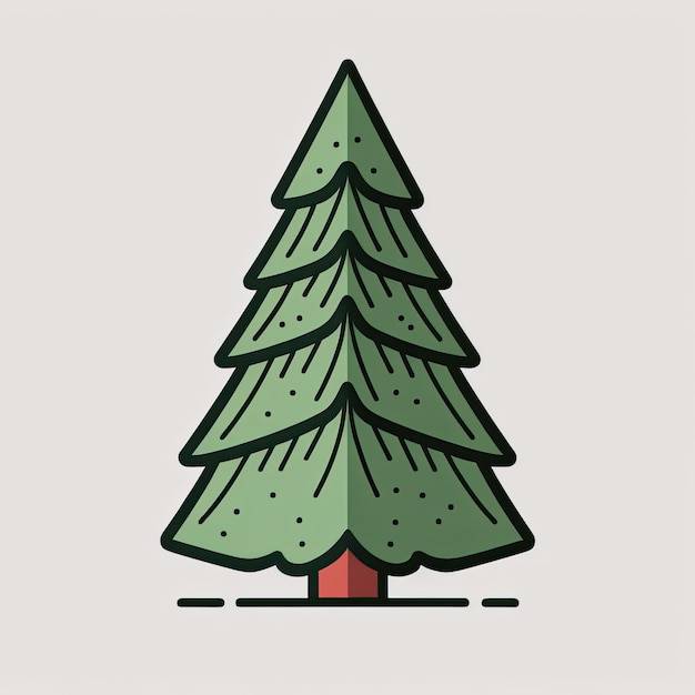 Illustration Big Christmas Tree Beside Reindeer Stock Vector (Royalty Free)  157550057 | Shutterstock
