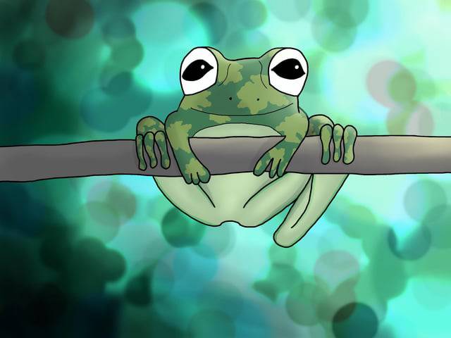 Cartoon Frog Drawing Easy