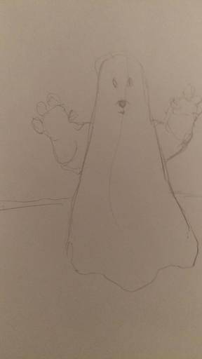 Cartoon Ghost Easy To Draw