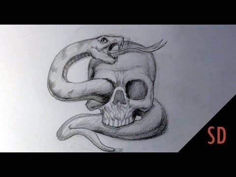 Catrina Skull Drawing