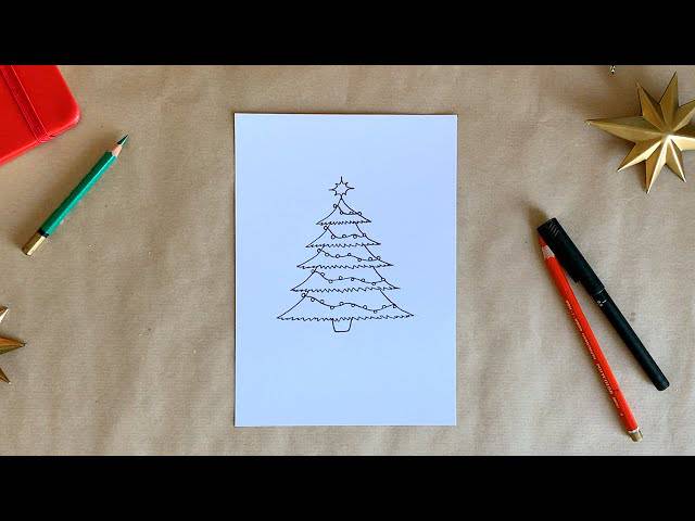 Christmas Tree And Drawing