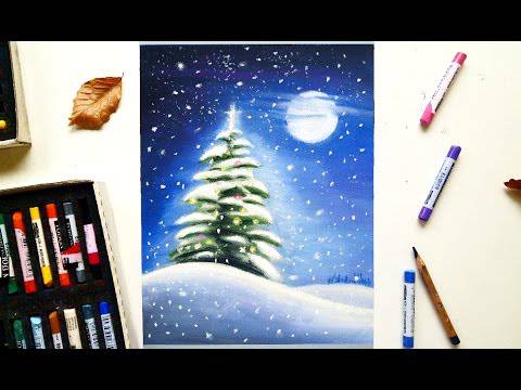 Christmas Tree And Presents Drawing