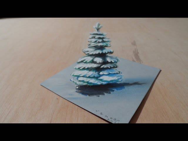 Christmas Tree Branches Drawing