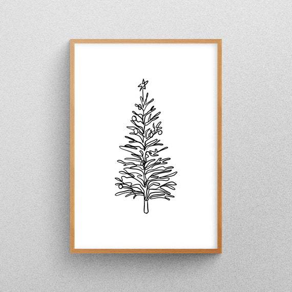 Christmas Tree Cartoon Easy