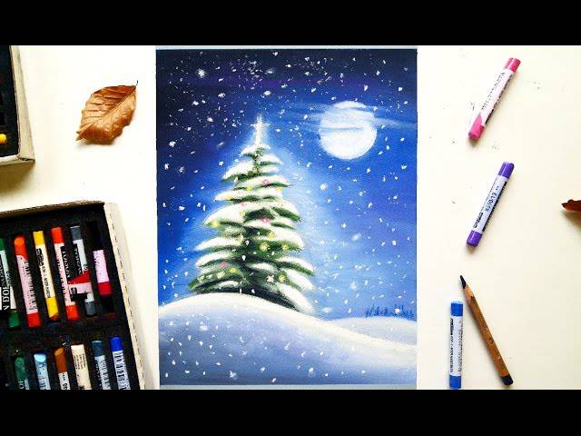 Christmas Tree Colouring Drawing