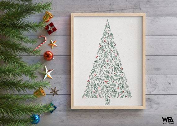 Christmas Tree Decor Drawing