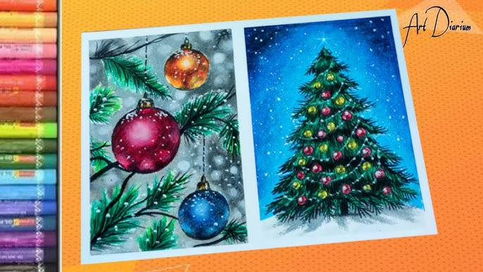 Christmas Tree Drawing And Gift