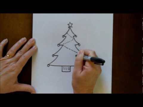 Christmas Tree Drawing Art