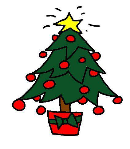 Christmas Tree Drawing Card