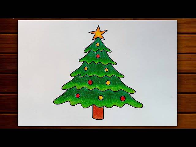 Christmas Tree Drawing Christmas Drawing