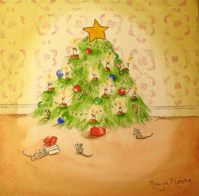 Christmas Tree Drawing Color