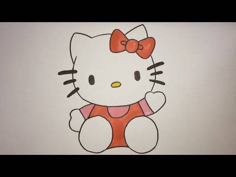 Cute Easy Hello Kitty Drawing