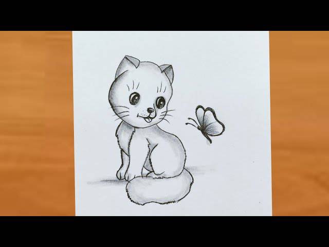 Cute Simple Cat Drawing