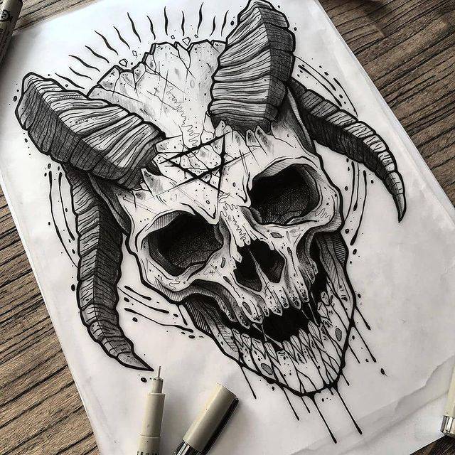 Day Of Dead Skull Tattoo Designs