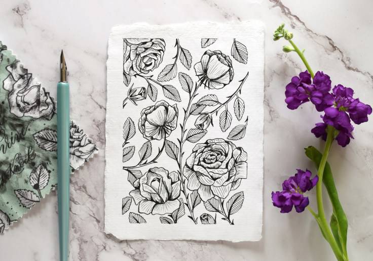 Draw A Rose For Beginners