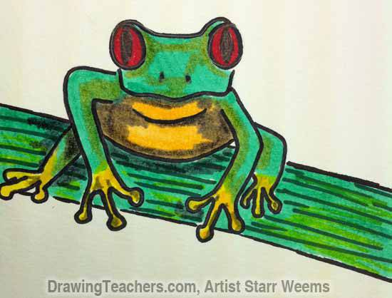 Draw Picture Of Frog