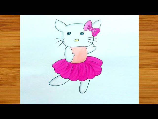 Drawing Of Hello Kitty Easy