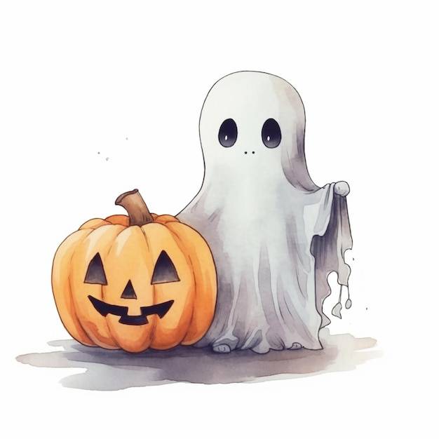 Friendly Ghost Drawing