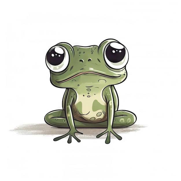 Frog Chalk Drawing