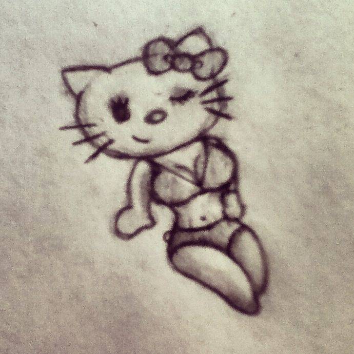 Halloween Hello Kitty Drawings