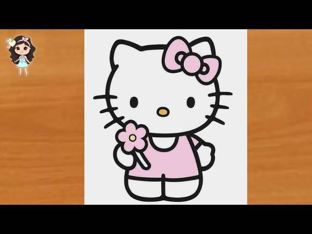 Hello Kitty Valentines Drawing
