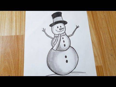 A Drawing Of A Snowman