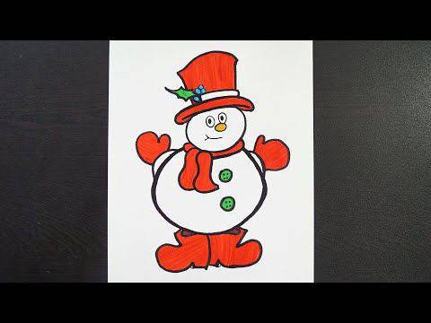 Cute Snowman Drawing