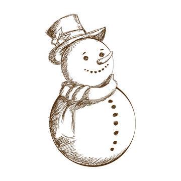 Draw Snowman With One Line