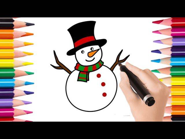 Drawing Snowman Drawing