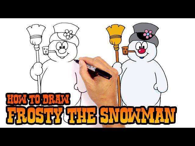 Easy Picture Of Snowman