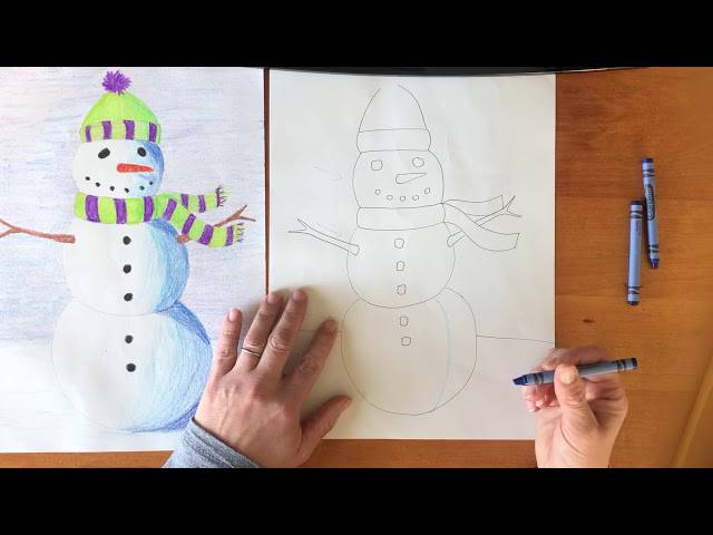 Easy Snowman To Draw