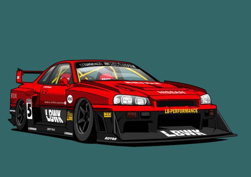 Ferrari F40 Drawing