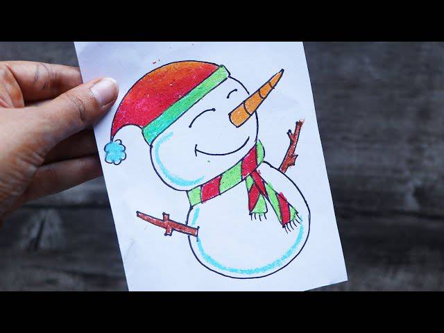 Frosty The Snowman Drawing Easy