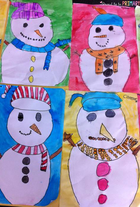 Guided Snowman Drawing