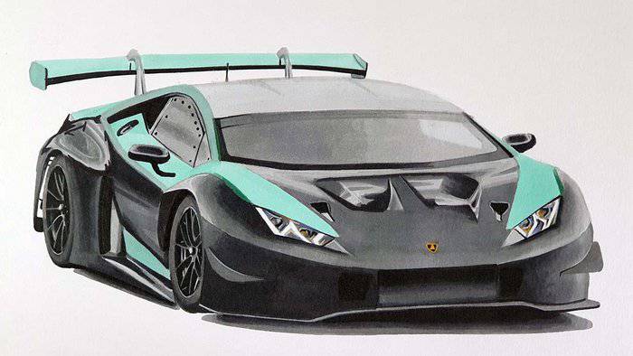 Pencil Lamborghini Drawing