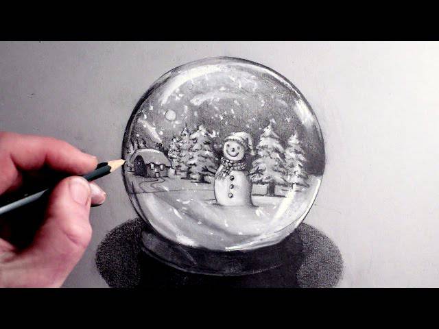 Snow Man Drawing Images