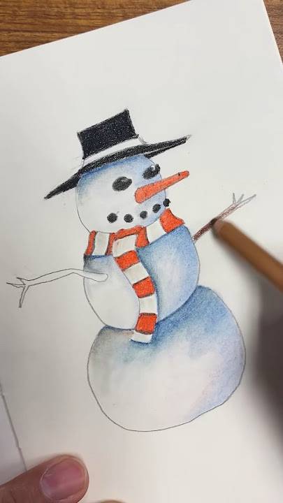 Snow Man To Draw