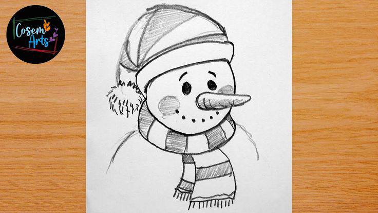 Snowman And Santa Claus Drawing