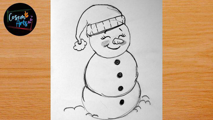 Snowman Drawing Pic